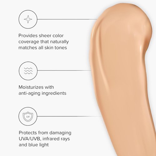 Healthy Skin Lab Tinted Moisturizer SPF 50 - Lightweight Hydrating Mineral Sunscreen with Hyaluronic Acid | Sheer Universal Tint, 1.8 oz