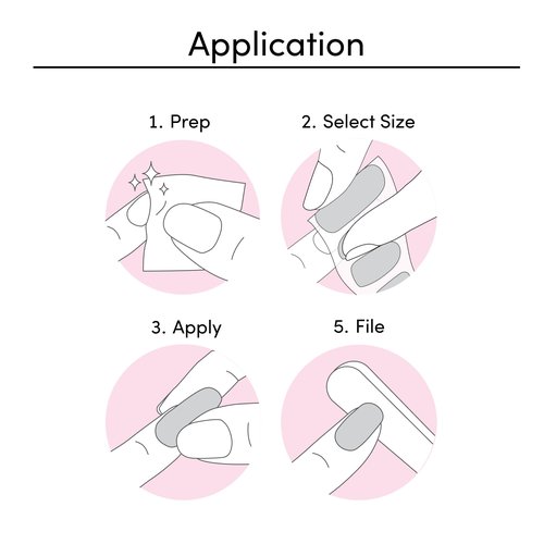 Dashing Diva Gloss UV Free, Long Lasting Gel Nail Stickers | Chip Resistant | 32 Nail Wraps, Prep Pad, Nail File