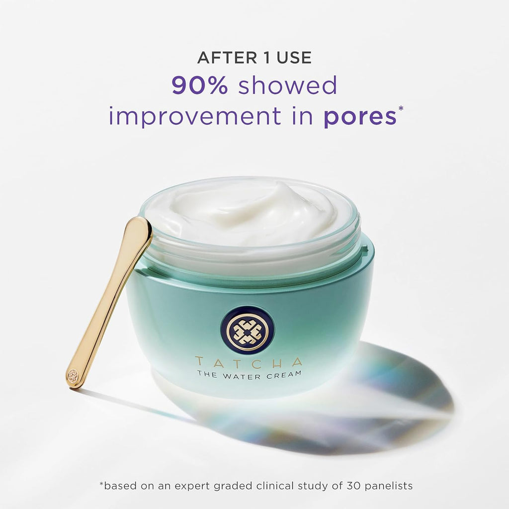 TATCHA The Water Cream & Texture Tonic Bundle - Hydrating Skincare Set | 1.7 oz & 5 oz
