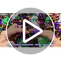 Halloween Spider Web Tinsel Garlands Set - 4 Pieces, 26.4 FT Total, Black Orange Purple Green Fringe Decorations