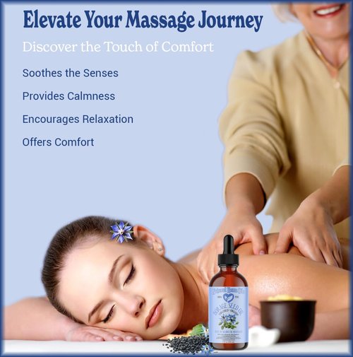 Natural Born Oils Borage Seed Oil, 16oz, Organic, Cold-Pressed, Carrier Oil, High GLA, Vitamins & Minerals, Deep Skin Nourishment, Hair Vitality