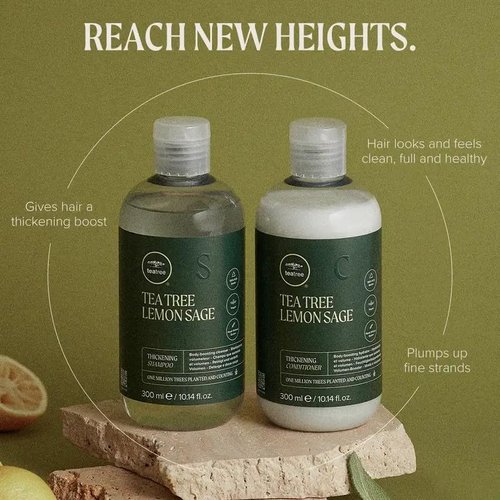 Regine Switzerland Tea Tree Lemon Sage Thickening Conditioner - Boosts Volume & Body for Fine Hair