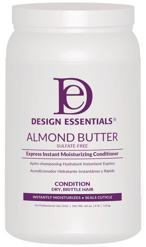 Design Essentials Almond Butter Conditioner - Instant Hydration for Dry, Brittle Hair | 64 oz