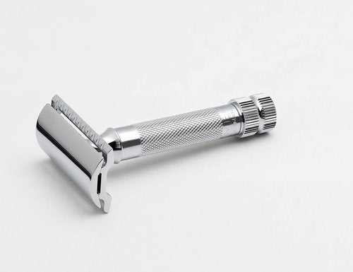 Merkur Mk34C Double Edge Razor - Heavy Duty Short Handle for a Smooth Shave