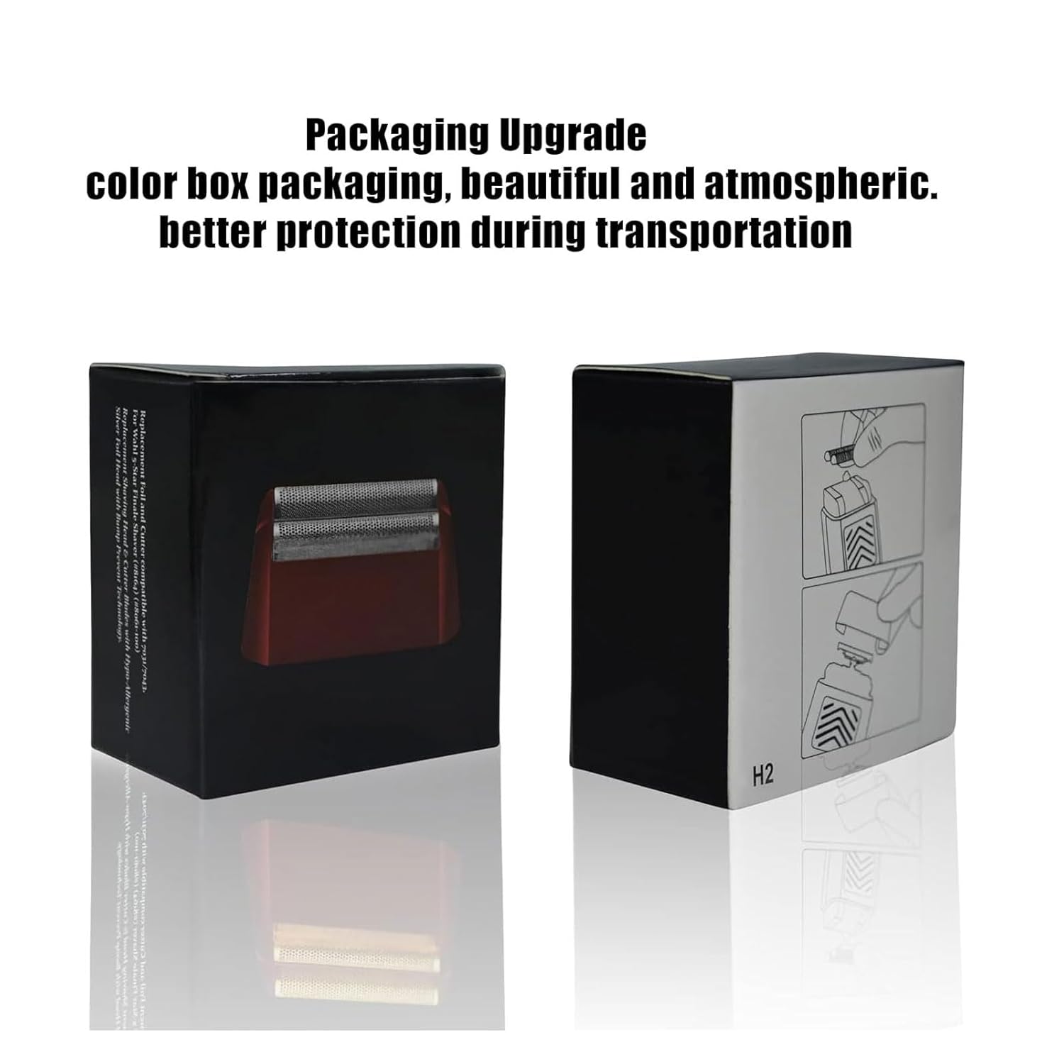 Wahl Shaver Foil Replacement - Super Close Compatible Foil Head for Models 07031-100 & 07043 | Red 1 Pack