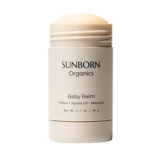 Baby Balm - Natural Moisturizing Stick for Eczema Relief & Diaper Rash | Grass-Fed Tallow, Organic Jojoba & Beeswax | Lab Tested & Baby-Safe, Made in USA