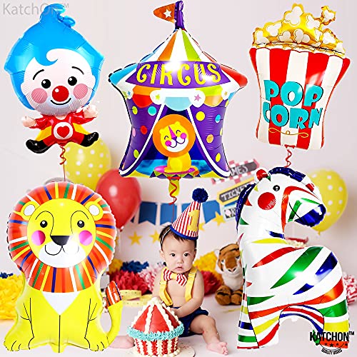 Carnival Banner Welcome to the Carnival 72x44 Inch Party Backdrop & Balloon Set