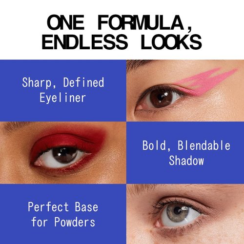 About-Face Matte Fluid Eye Paint - High-Pigment Liquid Eyeshadow, Long-Lasting, Vegan & Cruelty-Free | No Queens Blues (Primary Blue)
