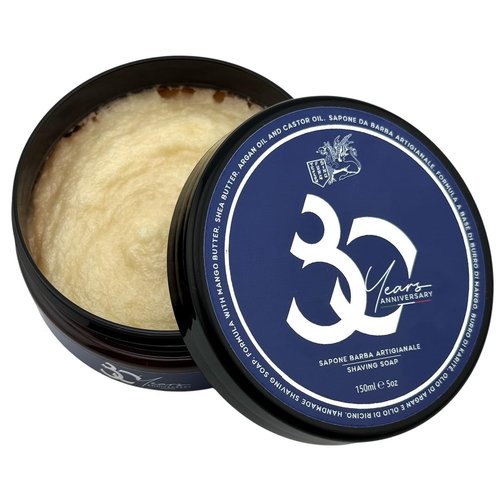 TFS 80th Anniversary Shaving Soap Cream – Artisan Men’s Shaving Soap Made in Italy, Citrus Floral Woody Fragrance, Rich Protective Lather, Moisturizing Formula for Smooth Shave – 150ml