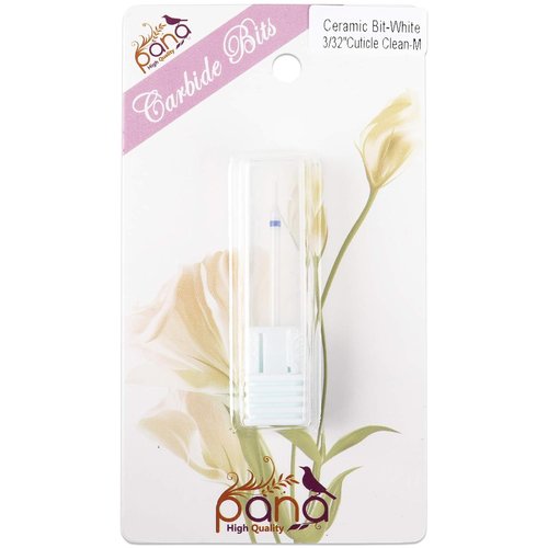 Pana Ceramic Cuticle Clean Nail Bit - Medium Grit 3/32" for Electric Dremel Drill