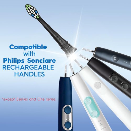 Philips Sonicare Replacement Brush Heads - Ultimate Care for ProtectiveClean 4100/5100/5300/6100 | 12 Count, Black