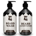 Striking Viking Unscented Beard Wash & Conditioner - 10 Fl Oz, Pack of 2 - Deep Cleansing Oil Formula - Soothing Softener with Jojoba Oil - Itch-Free Gentle Hydration for Beard Care