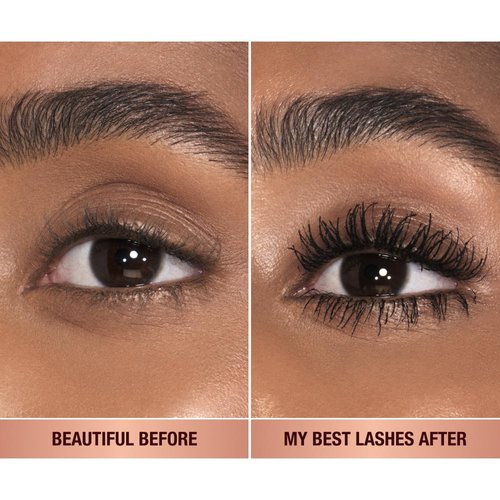 Charlotte Tilbury Pillow Talk Push Up Lashes Mascara - 24HR Lengthening & Volume - Smudge-Proof Super Black Travel Size
