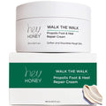 Hey Honey Walk the Walk Propolis Foot & Heel Cream - 72-Hour Hydration & Callus Remover | 5 oz