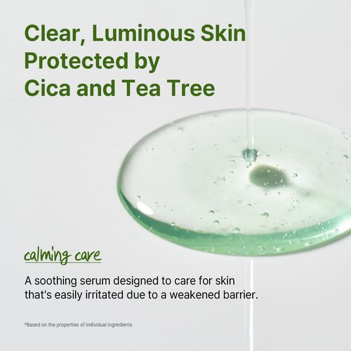 AVCA Cica Tea Tree Calming Serum - Soothing 100ml for Redness & Blemish-Prone Skin | Korean Skincare