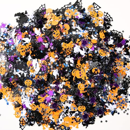 Halloween Confetti Decorations Bulk 100g Glitter Sprinkles for Party & Crafts