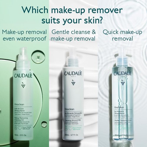 Caudalie Vinoclean Makeup Removing Cleansing Oil, Waterproof Makeup Remover - 150 mL