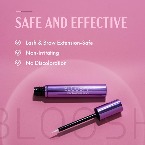 Blooskim Eyebrow Growth Serum for Women & Men – Natural Brow Enhancing Serum to Grow Thicker, Fuller Brows Fast – Nourishing Eyebrow Hair Growth