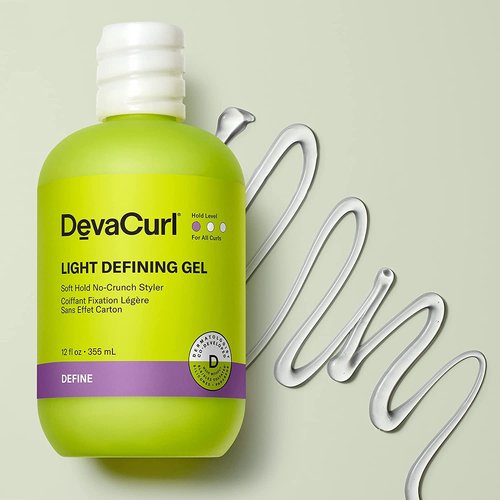 DevaCurl Light Defining Gel - Soft Hold Non-Crunch Styler for All Curl Types | Non-Flaking Formula