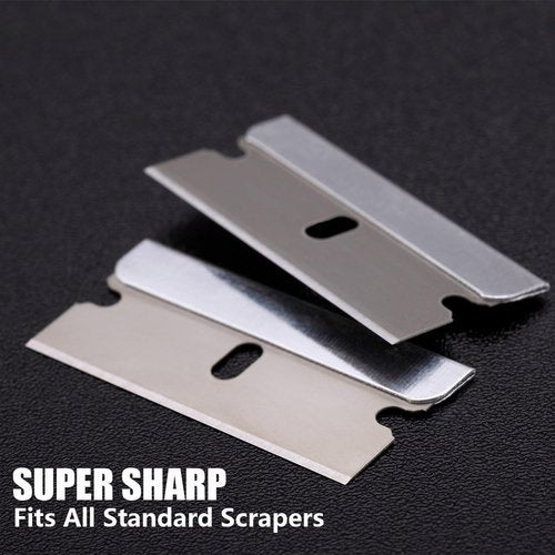 REXBETI 1000PCS Single Edge Razor Blades, Industrial Razor Blades, Box Cutter Replacement Blades, Glass Scraper Razor Blades