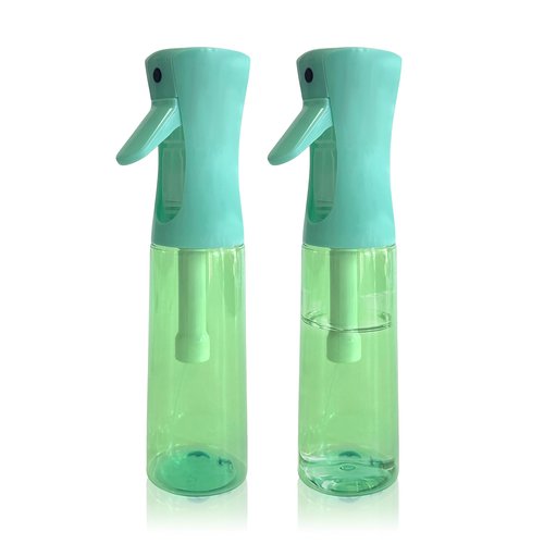 Miralosvian Spray Bottle for Hair Continuous Ultra Fine Mist (300ml) 360° Multi Spray Bottle for Plants, Cleaning, Skin Care Leakproof & Durable 2 Pack