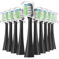 Compatible with Waterpik Complete Care 9.0 (CC-01), 5.0 (WP-862) Sonic Electric Toothbrush Replacement Brush Heads STRB-10WB, Soft Bristle, 10 Pack (Black)