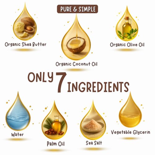 Fragrance-Free Baby Bar Soap - Gentle Organic Soap for Sensitive Skin | 2 Bars (3.5 oz Each) - Made in USA