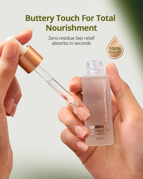 BTARTBOXNAILS Nutri-Forte Cuticle Oil - Deep Repairing Formula with Olive Oil & Vitamin E, 15ml