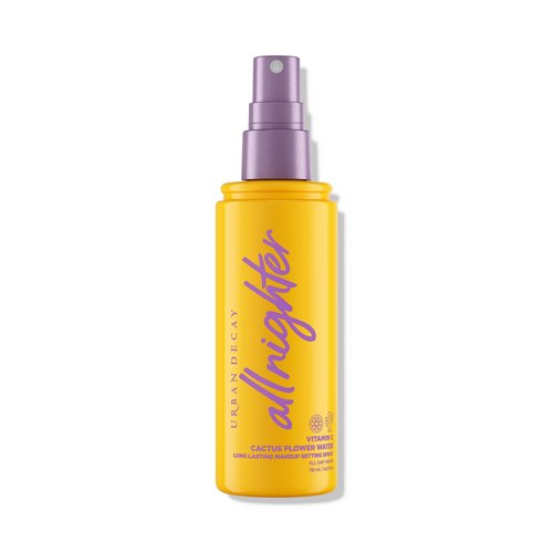 Urban Decay All Nighter Vitamin C Hydrating Makeup Setting Spray for Face (Full Size), Transfer-Resistant, Waterproof, 16 HR Wear, Vitamin C & Cactus Flower Water, Illuminated Finish - 4 fl oz