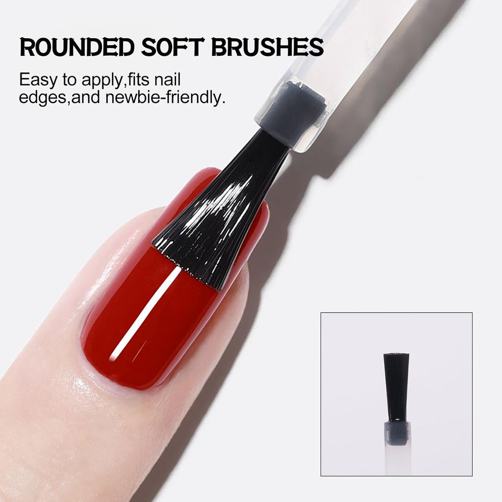ADHERE Top Coat Gel Nail Polish - 15ML No Wipe Clear Finish for Long-Lasting Shine | Ideal for Home DIY & Nail Salons