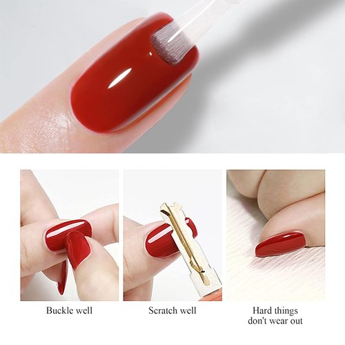 Imtiti No Wipe Gel Top Coat - High Shine, Long-Lasting & Chip-Resistant Clear Nail Polish (0.54 Fl. Oz)