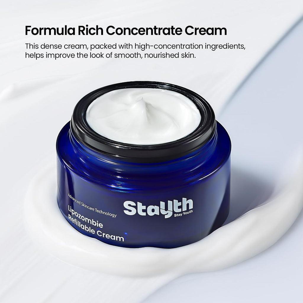 Zombie Reset Cream - Refillable Hydrating Face Moisturizer with Peptides | Korean Skin Revival, 50ml