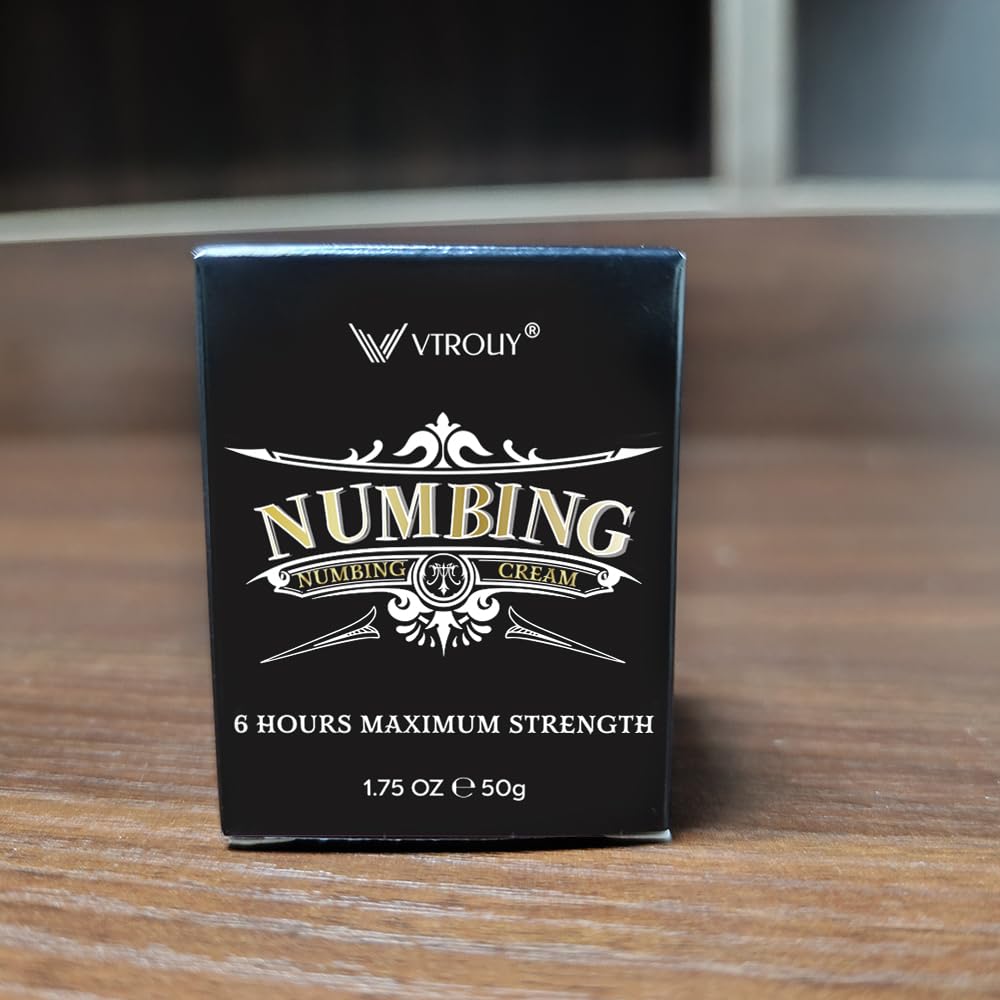 VTROUY Deep Numbing Cream: Extra Strength Numbing Cream - Maximum Strength Soothing Formula (50g)