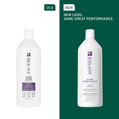 Biolage Ultra Hydra Source Shampoo & Conditioner Set - Deeply Hydrates & Conditions Very Dry Hair | Silicone-Free & Vegan