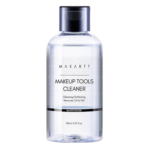 Makartt Makeup Brush Cleaner: Deep Cleaning Solution for Nail Brushes, Sponges, and Powder Puffs, Hypoallergenic Formula, Removes Residue from Cosmetic and Nail Art Tools, Cruelty-Free (5.07 fl oz)
