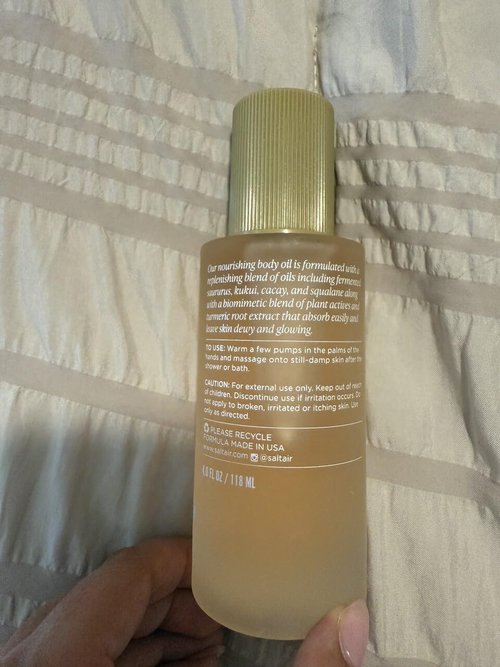 Saltair Body Oil - Silky Hydrating Dry Oil for Men & Women | Non-Greasy Moisturizer, 4oz - Golden Hour Scent