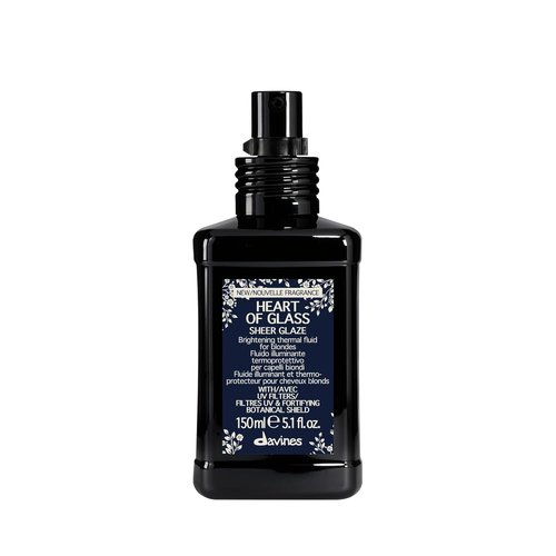 Davines Heart of Glass Sheer Glaze - Brightening Leave-In Fluid for Blonde Hair | Hydrates, Protects & Adds Shine - 5.07 Fl Oz