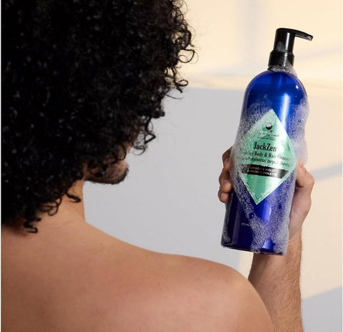 Jack Black JackZen Renewing Body & Hair Cleanser, 33 Fl Oz – Bamboo & Violet – Mens Body Wash, Mens Shampoo, Skin Care, Hair Care, Dual-Purpose Body Wash Men, Sulfate–Free