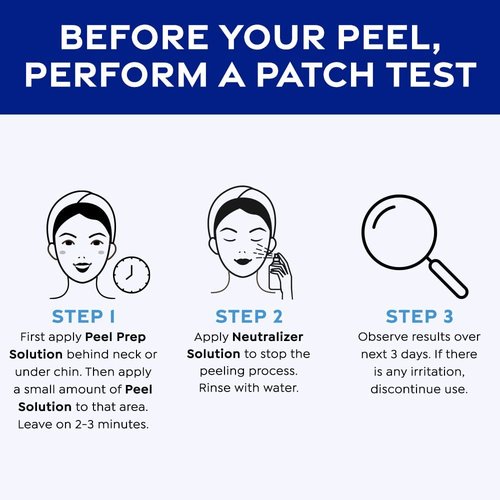 MedPeel Salicylic Acid 10% Peel Kit - Professional Grade Exfoliating Face Peel for Beginners | 1oz/30ml (Set of 3)