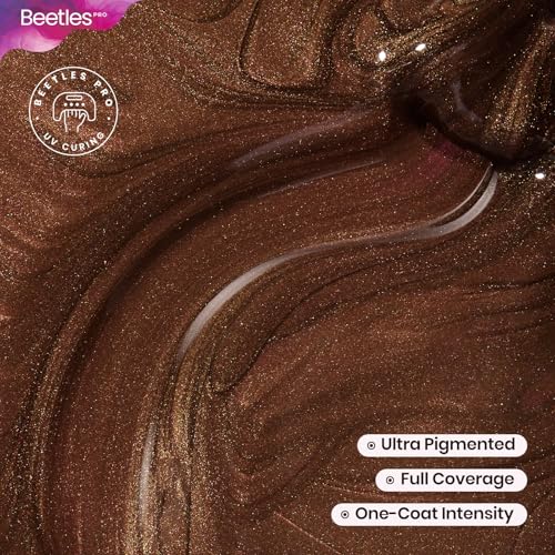 Beetles Pro Dark Brown Gel Polish - Shady Intentions 20ml Nail Art
