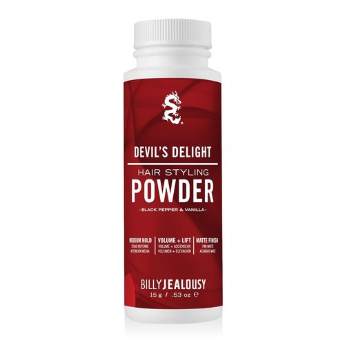 Billy Jealousy Hair Styling Powder - Volume & Texture Powder for Men | Medium Hold, Matte Finish, Vegan, Black Pepper & Vanilla Scent