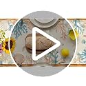 Summer Decorative Table Runner 13x72 Inch Coral Shell Pearl Design - Kitchen & Dining Decor