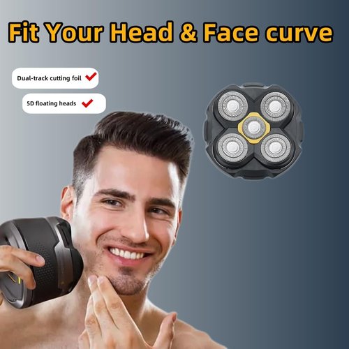 3 pcs Shaver Replacement Blades Compatible with Microtouch Titanium Head Shaver