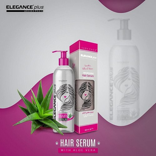 Elegance Plus Hair Serum - Nourishing Aloe Vera Formula for Soft, Shiny Hair | 10.1 Oz