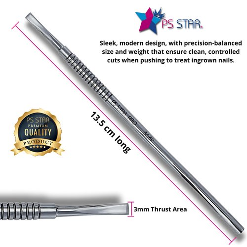 Guide for ingrown toenails, Ps Star 363P PODO PRO. Podiatry Cutter Guide for ingrown toenails. Ideal for Pedicure and Podiatry. Surgical Steel with Cobalt Alloy