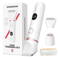 Bikini Trimmer for Women - MAXGROOM Waterproof Electric Razors for Women, Cordless Electric Shaver for Private Area with LED Display, USB Rechargeable & Travel Pouch, White