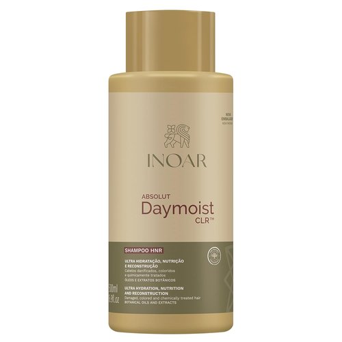 Inoar DayMoist Shampoo - Deep Hydration & Repair with Argan Oil Complex | 16.9 Fl Oz