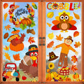 Thanksgiving Window Clings Set - Fall Decor Stickers for Windows - 145PCS - Variation: Thanksgiving