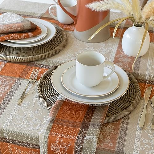 Heirloom Harvest Rectangular Tablecloth 60x84 Inches - Autumn Foliage Pattern