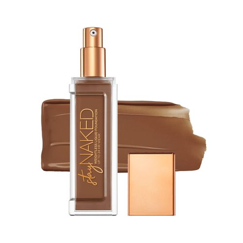 Urban Decay Stay Naked Weightless Liquid Foundation (71WY - Dark Warm - Golden Undertone), Waterproof Face Makeup, Buildable Medium Coverage with No Caking, Real-Skin Matte Finish - 1 fl oz